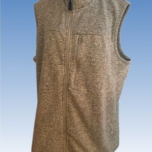 Wrangler Men's Zip Up Gray Sweater Vest size XL